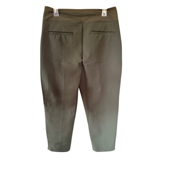 Kirkland Signature Ladies’ Ankle Pant Olive Green w/ Gray Trim Size M (NWT) - Picture 3 of 7